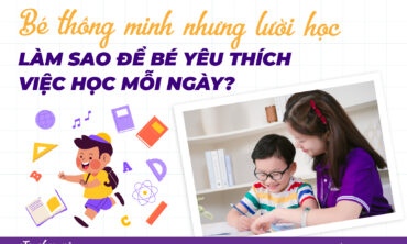 bé yêu thích việc học
