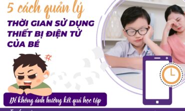 quản lý thời gian, sử dụng thiết bị điện tử